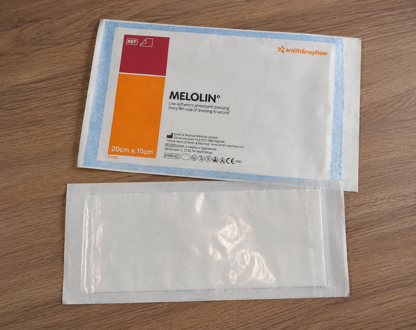Melolin® 20 cm x 10 cm _ Curativo Absorvente de Baixa Aderência _ 1 unidade