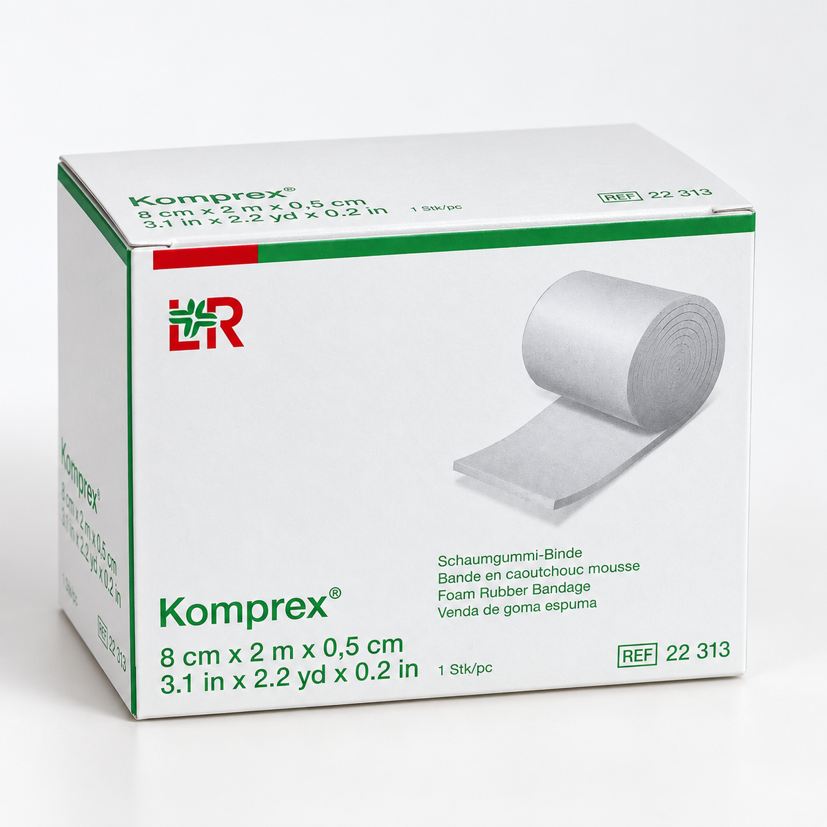 KOMPREX® Espuma para Bandagem 8 cm × 2 m × 5 mm – Lohmann & Rauscher