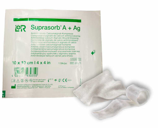 Suprasorb® A + Ag – Alginato de Cálcio com Prata - 10 x 10 cm - Unidade