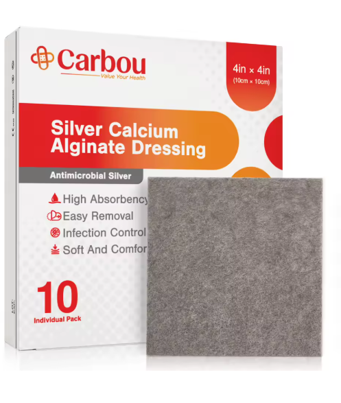 Silver Calcium Alginate Dressing - Cobertura de ALGINATO COM PRATA